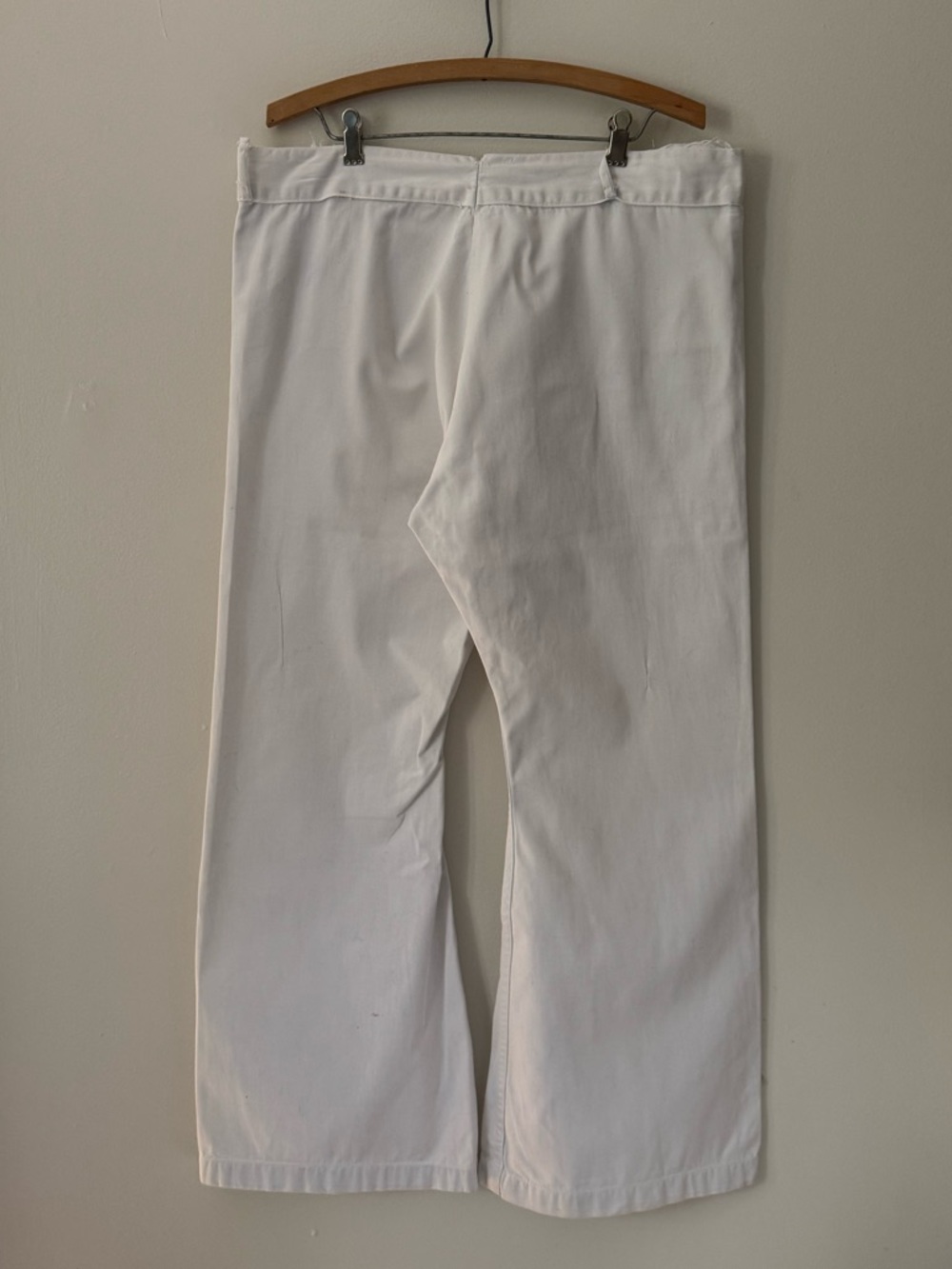 60s Military Issue Seafarer 100% Cotton Bell Bottom Trouser. - Picture 2 of 7